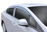 Auto Ventshade 94462 Original Ventvisor Side Window Deflector Dark Smoke 4-Piece Set For 2012-2015 Honda Civic