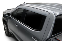 Auto Ventshade 894075-GAN Ventvisor Low Profile Silver Ice Metallic Side Window Deflector 4-pc Set For 2021-2024 Chevrolet Silverado/GMC Sierra 1500 22 Silverado 1500 LTD Crew Cab