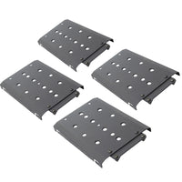 Go Rhino 5950090T - XRS/SRM 4-CORE Floor Plate Insert Kit (4PC) - Textured Black