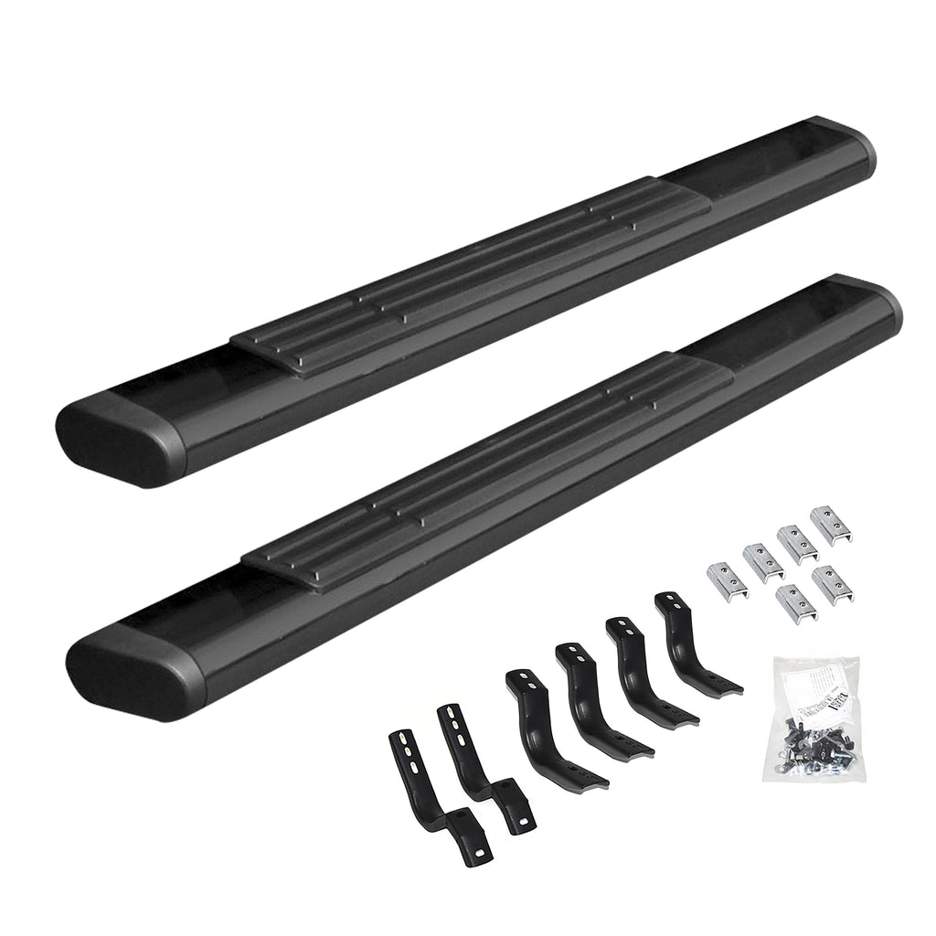 Go Rhino 686404552T - 6" OE Xtreme SideSteps With Mounting Bracket Kit - Textured Black