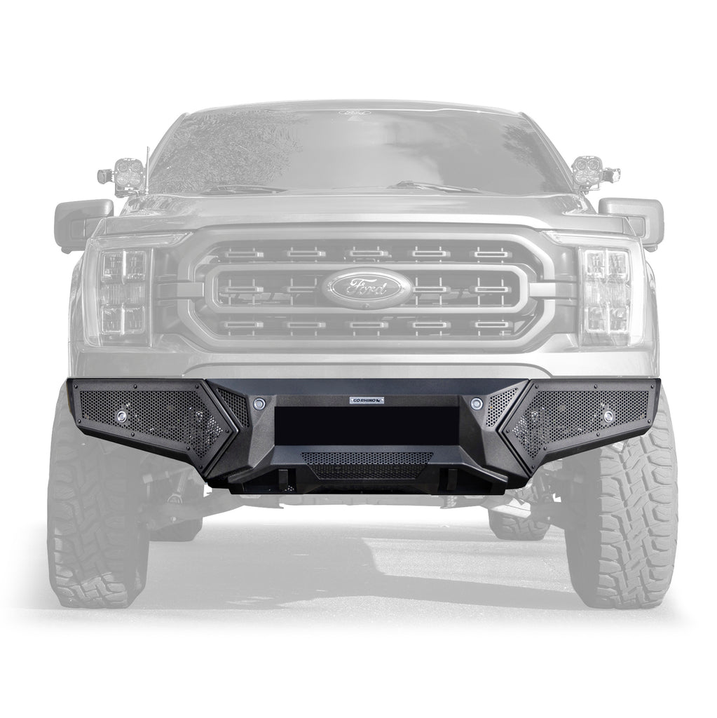 Go Rhino 34398T - Element Front Bumper With Fixed Light Bar Mount - Textured Black