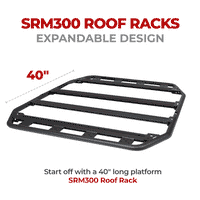 Go Rhino 5933060T - SRM300 - 60" Flat Platform Roof Rack - Textured Black