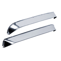 Auto Ventshade 52068 Ventshade Xtra Wide With Smooth Silver Finish 2-Piece Set For 1980-1996 Ford Bronco F-150 F-250/F-350 Super Duty Also Fits 1997 F-250/F-350 Super Duty With Standard And SuperCab
