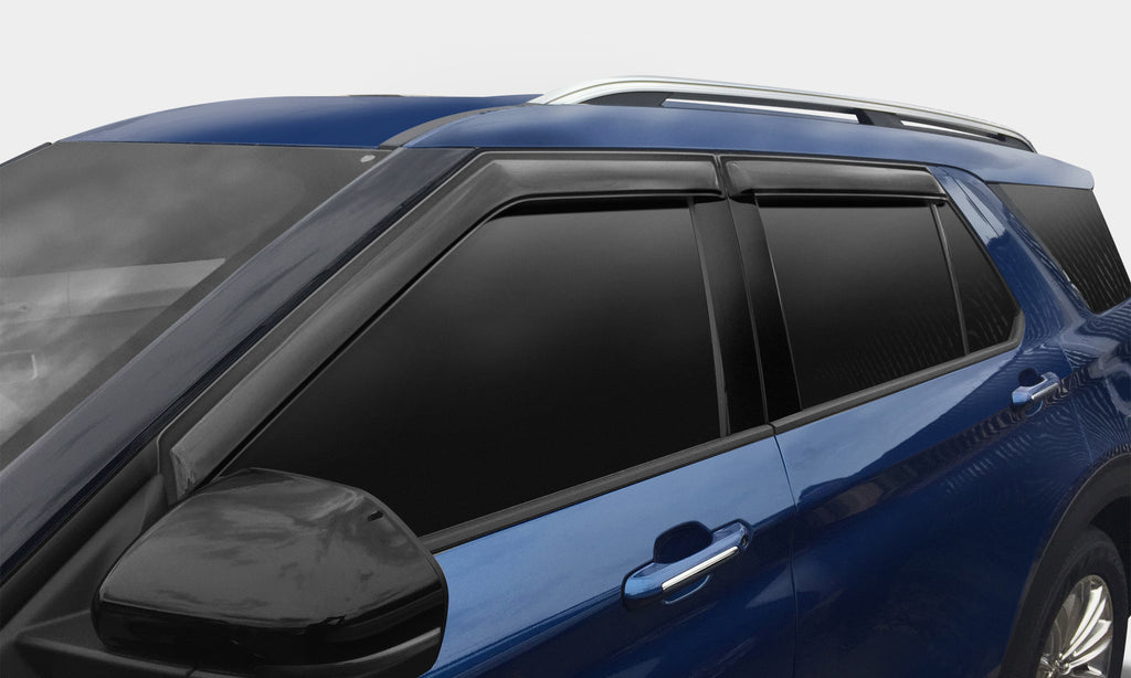 Auto Ventshade 94335 Low Profile Dark Smoke Ventvisor Side Window Deflector 4-Piece Set For 21-23 Jeep Grand Cherokee L