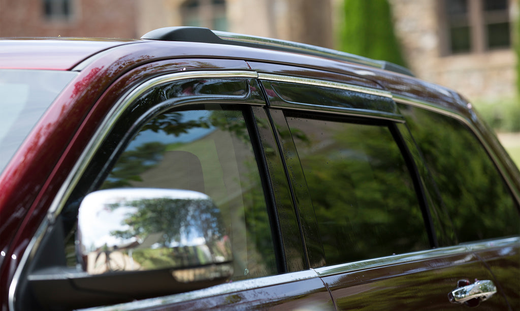 Auto Ventshade 794053 Low Profile Ventvisor Side Window Deflector With Chrome Trim 4-Piece Set For 2016-2020 KIA Sorento