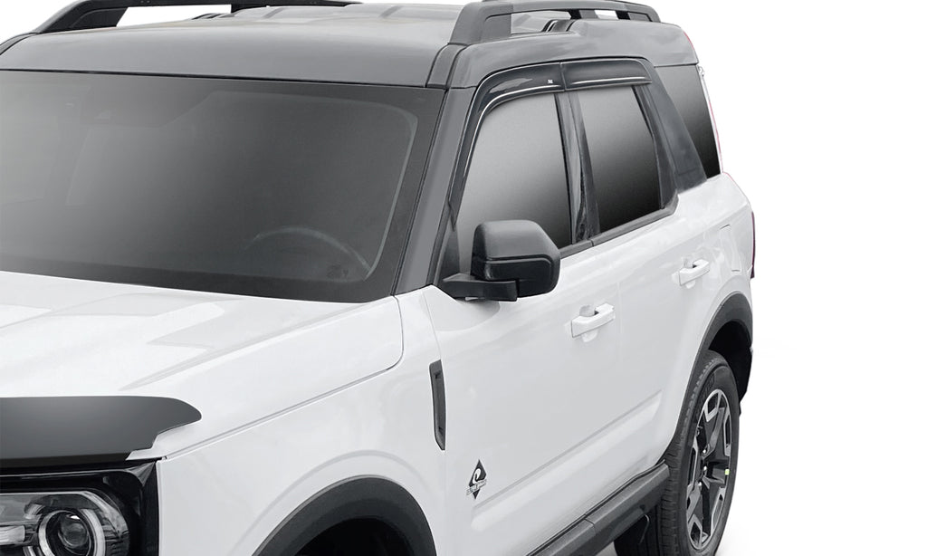 Auto Ventshade 894085 Low Profile Dark Smoke Ventvisor Side Window Deflector 4-Piece Set For 21-23 Ford Bronco Sport