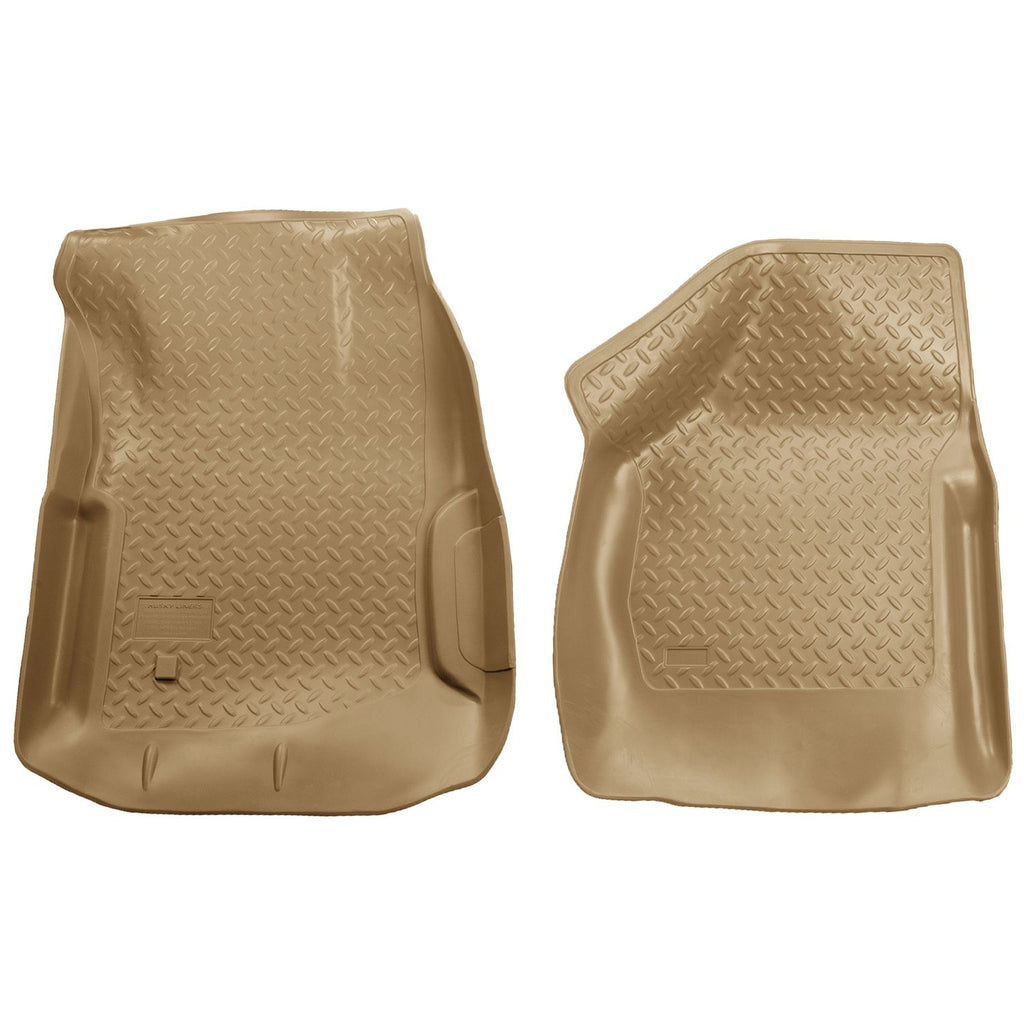 Husky Liners 33853 | Husky Liners Front Floor Liners, Fits 00-07 FS F250-F550 SD AUTO. TRANS. FRONT FLOOR LINER TAN