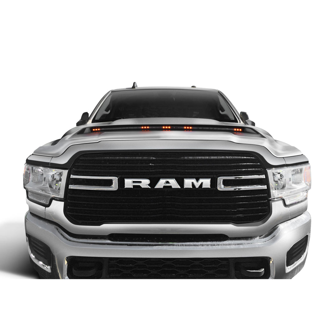 Auto Ventshade 753051-PS2 Aeroskin LightShield Color Hood Protector Bright Silver Metallic for 2017-2018 Ram 2500/3500