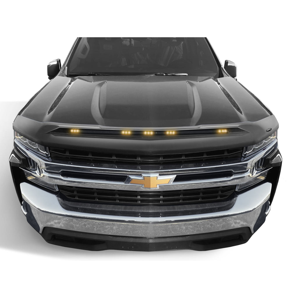 Auto Ventshade 753123-GAN Aeroskin LightShield Color Hood Protector Silver Ice Metallic for 2016-2018 Chevrolet Silverado 1500 2019 Chevrolet Silverado 1500 LD