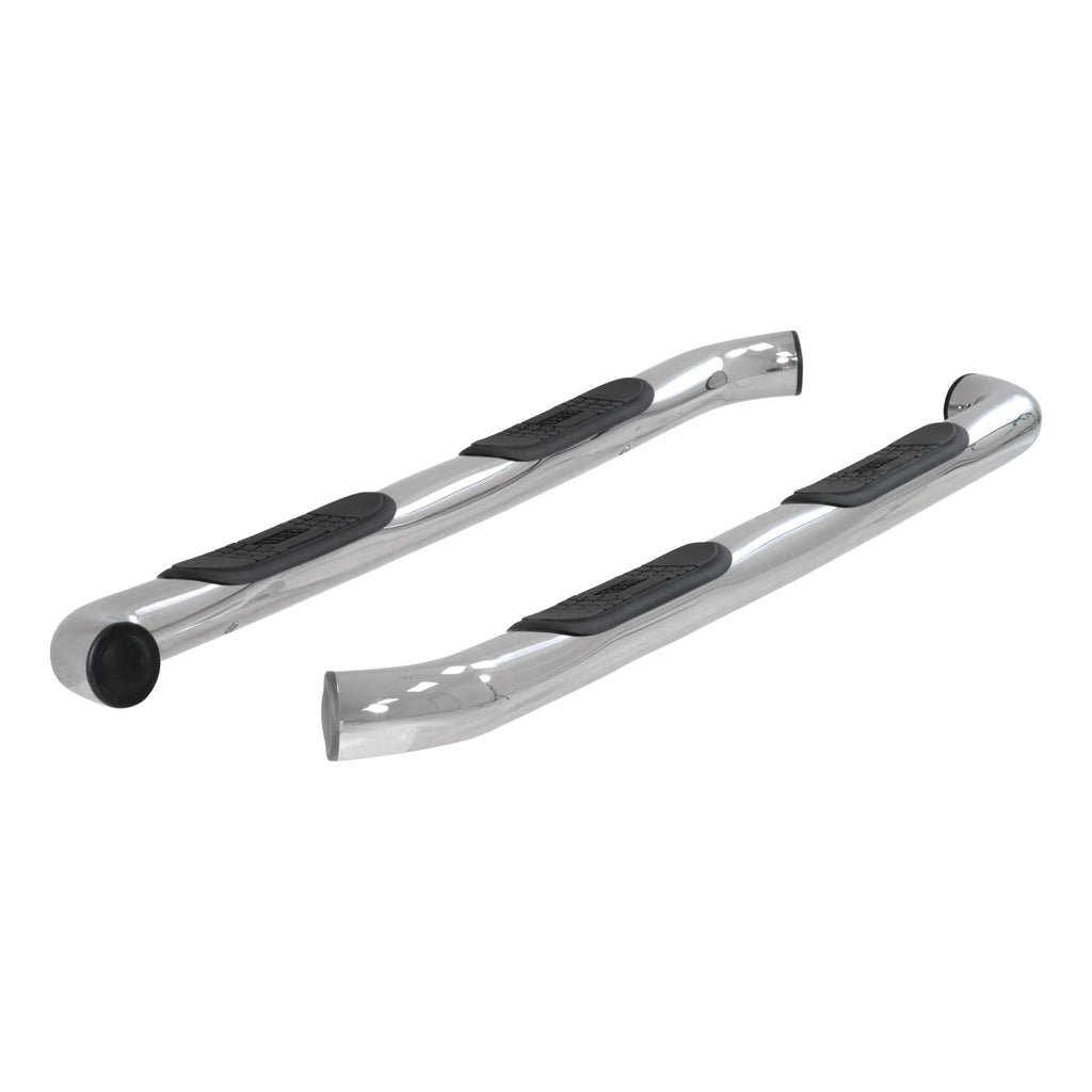 3" Round Polished Stainless Side Bars Select Ford F-150 F-250 F-350