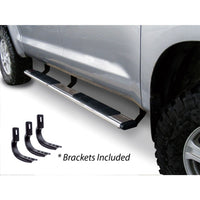 Go Rhino - 685404687PS - 5in OE Xtreme Low Profile SideSteps Kit + 4 Brackets Per Side (Gas Only)