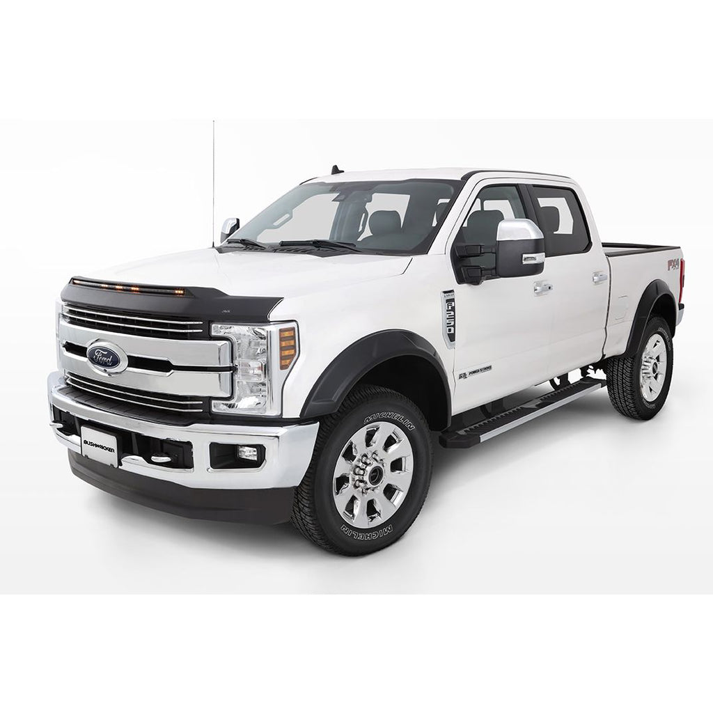 Bushwacker 20951-02 DRT Style Fender Flares; Front and Rear for 2017-2022 Ford F-250 Super Duty F-350 Super Duty