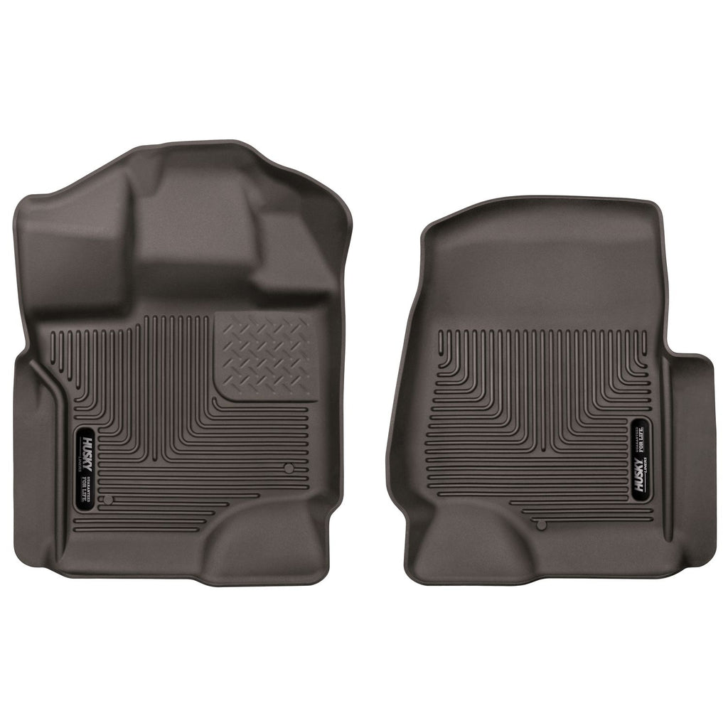 Husky Liners 53360 | Husky Liners Front Floor Liners, Fits 17-C F250/F350 FRONT FLOOR LINERS X-ACT CONTOUR SERIES COCOA