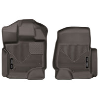Husky Liners 53360 | Husky Liners Front Floor Liners, Fits 17-C F250/F350 FRONT FLOOR LINERS X-ACT CONTOUR SERIES COCOA