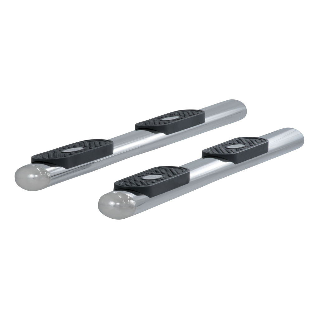 4" Polished Stainless Oval Side Bars Select Lexus RX350 RX400 RX400h