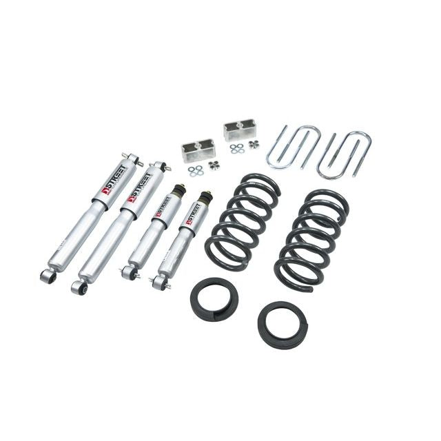 BELLTECH 777SP LOWERING KITS  Front And Rear Complete Kit W/ Street Performance Shocks 1996-2003 Isuzu Hombre 6 cyl. (2WD) 2 in. or 3 in. F/2 in. R drop W/ Street Performance Shocks