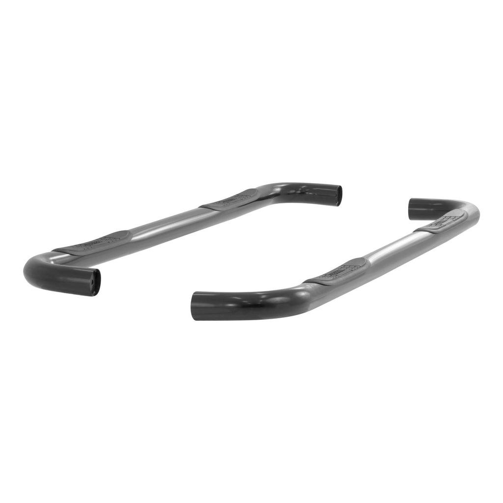 3" Round Black Stainless Side Bars Select Silverado Sierra 1500 2500 3500 HD