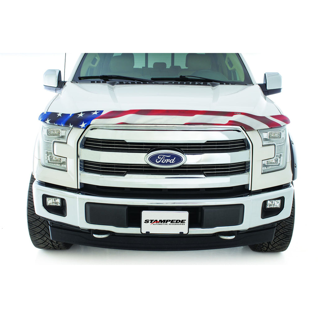 Stampede 2145-41 Vigilante Premium Hood Protector American Flag for 2008-2010 Ford F-250/F-350/F-450/F-550 Super Duty; One Piece Only