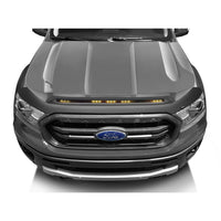 Auto Ventshade 753166-UX Aeroskin LightShield Color Hood Protector Ingot Silver for 2019-2021 Ford Ranger