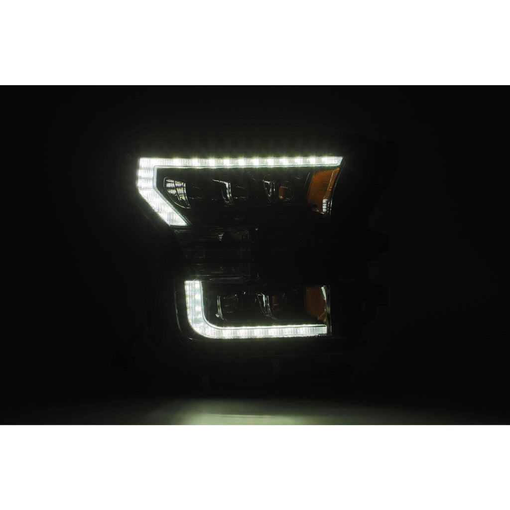 LED Projector Headlights Plank Style Design Midnight Black
