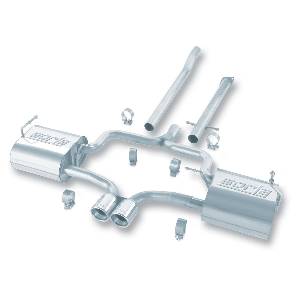 Borla 140120 | Borla S-Type Cat-Back  Exhaust System for 2004-2006 Mini Cooper S Hatchback/ 2005-2008 Convertible 1.6L 4 Cyl. Supercharged Automatic and Manual Transmission Front Wheel Drive (FWD) 2-Door.