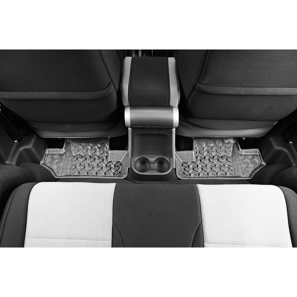 Rugged Ridge 14950.02 | Floor Liners, Rear, Gray; 07-16 Jeep Wrangler JK