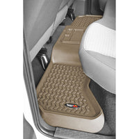 Rugged Ridge 83953.10 | Floor Liners, Rear, Tan; 02-16 Dodge Ram 1500/2500/3500 Quad