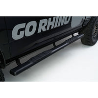 Go Rhino - 10573T - 1000 Series 5in Oval Side Steps Black Powdercoated 73in long