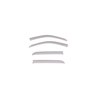 Auto Ventshade 994004-PS2 Color Match Low Profile Ventvisor Side Window Deflector 4-Piece Set for 2015-2018 Dodge Ram 1500; 2019-2022 Ram 1500 Classic Fits Crew Cab in Bright Silver Metallic In-Channel Mount