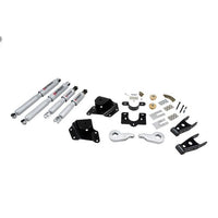 BELLTECH 659SP LOWERING KITS  Front And Rear Complete Kit W/ Street Performance Shocks 2005-2006 Chevrolet Silverado/Sierra (Ext Cab w/ Factory Front Torsion bar) 1 in. or 2 in. F/4 in. R drop W/ Street Performance Shocks