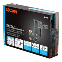 Rebellion XD Adjustable Cushion Hitch (2-1/2" Shank 2" 2-5/16" Balls 20K)