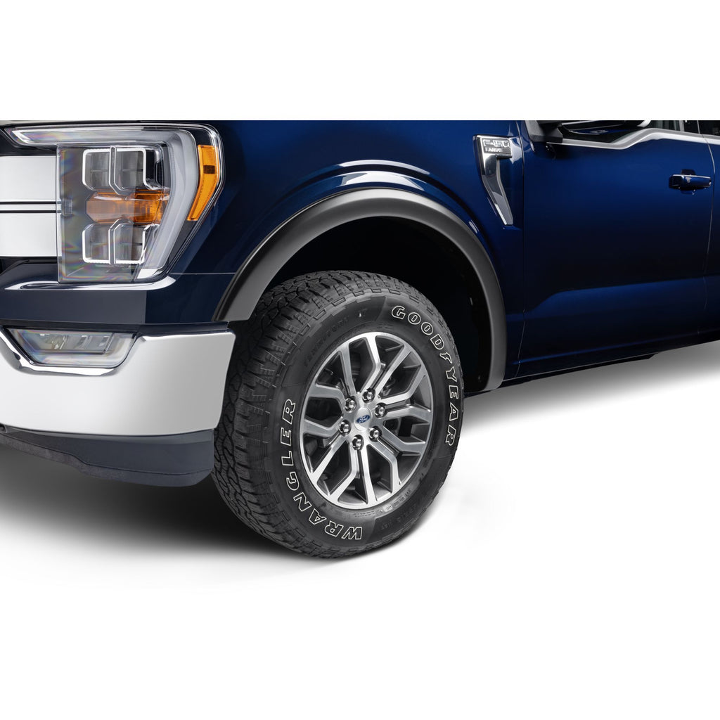 Bushwacker 20131-02 Black OE-Style Smooth Finish Front Fender Flares for 2021-2022 Ford F-150