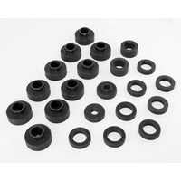 Body Mount Kit  Black; 80-86 Jeep CJ5/CJ7