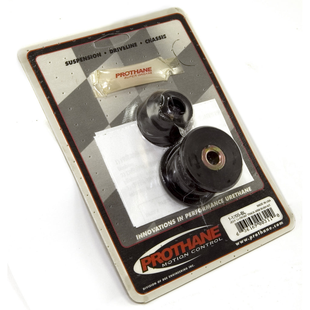 Suspension Track Bar Bushing Kit  Front  Black; 97-06 Jeep Wrangler TJ