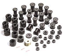 This Black Polyurethane Bushing Kit From Prothane Fits 87-95 Jeep Wrangler YJ.
