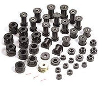 This Black Polyurethane Bushing Kit From Prothane Fits 87-95 Jeep Wrangler YJ.