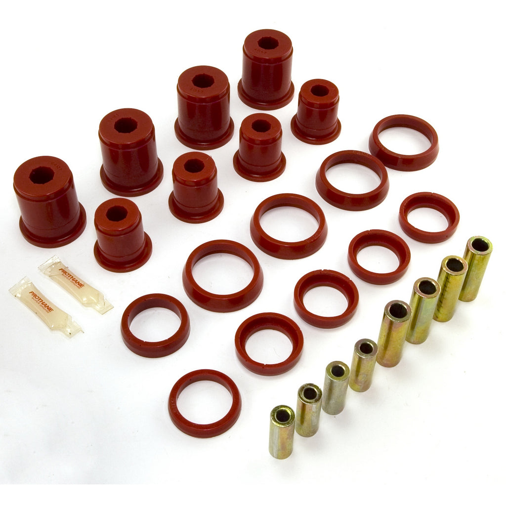 Suspension Control Arm Bushing Kit  Front  Red; 97-06 Jeep Wrangler TJ