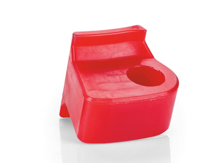 For Epic Hyperlink Shackle; Polyurethane, Red; Single