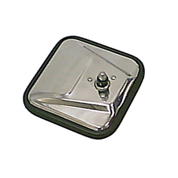 Door Mirror Head  Right  CJ-Style  Stainless Steel; 55-86 Jeep CJ