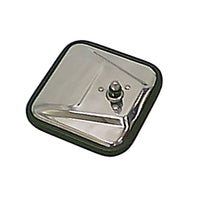 Door Mirror Head  Right  CJ-Style  Stainless Steel; 55-86 Jeep CJ