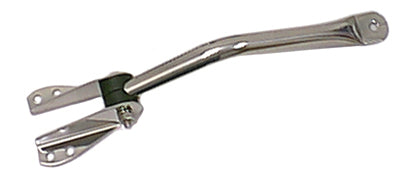 Door Mirror Arm Kit  Left  Bracket  Stainless Steel; 55-86 Jeep CJ
