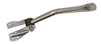 Door Mirror Arm Kit  Left  Bracket  Stainless Steel; 55-86 Jeep CJ