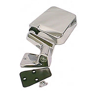 Door Mirror  Left  Chrome; 87-02 Jeep Wrangler YJ/TJ