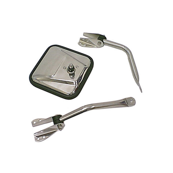 This Chrome Mirror Arm From Rugged Ridge Fits 55-86 Jeep CJs. Left Side.