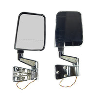 Door Mirror Kit  LED Turn Signal  Dual Focus  Chrome; 87-02 Wrangler