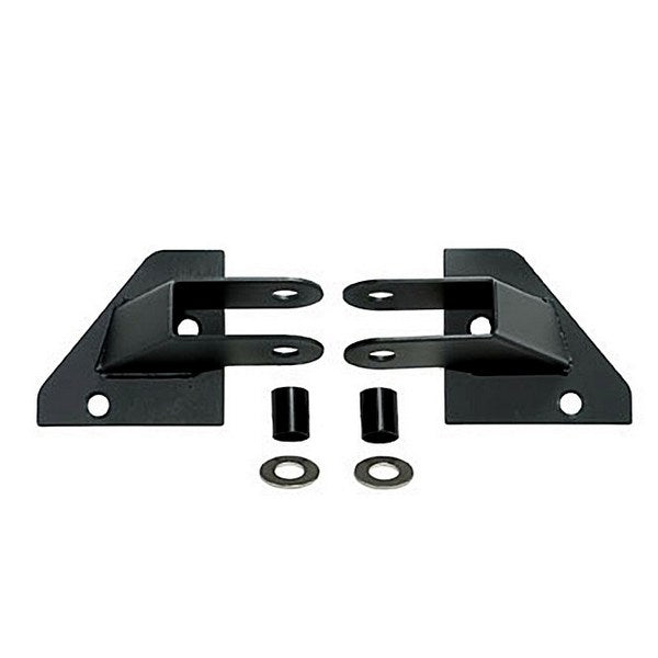 Mirror Relocation Bracket Kit  Black; 87-95 Jeep Wrangler YJ