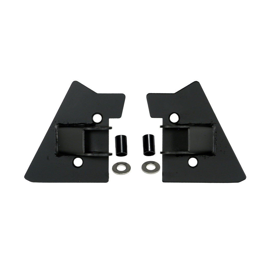 Mirror Relocation Bracket Kit  Black; 97-02 Jeep Wrangler TJ