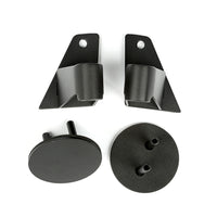 Mirror Relocation Bracket Kit  Textured Black; 07-18 Jeep Wrangler JK