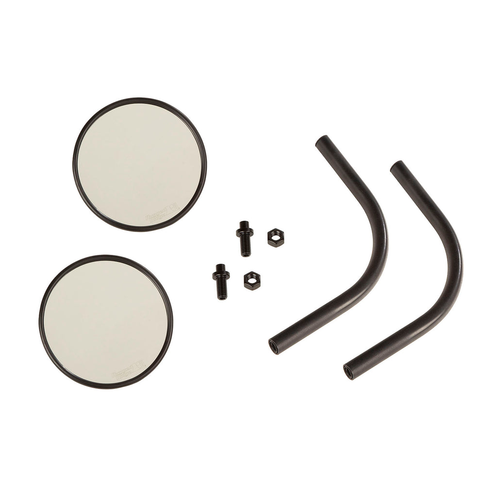 Trail Mirror Kit  Round  Pair; 18-21 Jeep Wrangler / Gladiator