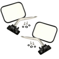 Quick Release Mirror Relocation Kit  Stainless; 97-18 Wrangler TJ/JK